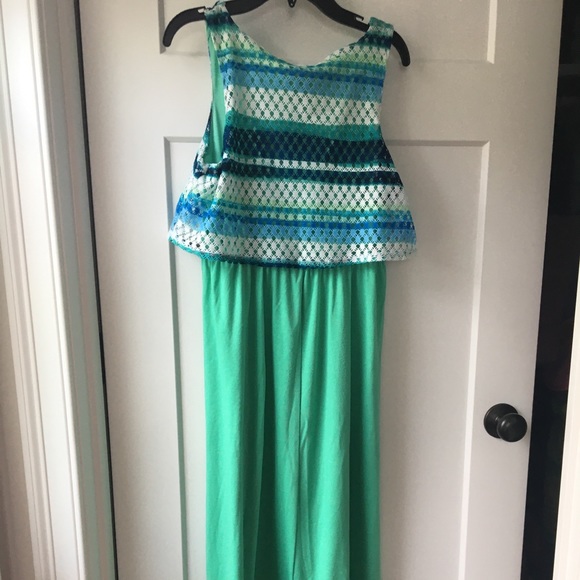 Teal maxi dress - Picture 3 of 4